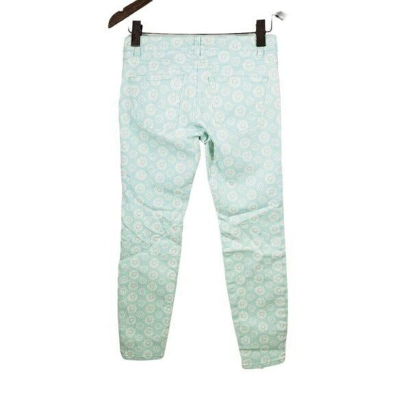 Vineyard Vines Jeans Blue Sea Print Round Medallion Women's Size 0 - Picture 2 of 8